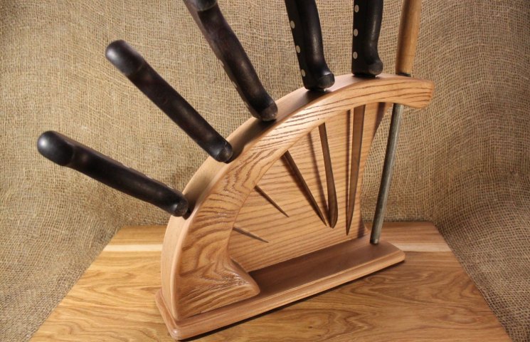 Как сделать подставку для ножей своими руками – органайзер с наполнителем из деревянных шпажек